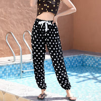 Plus-size Rayon Beach Mosquito-proof Cotton-look Pajama Pants