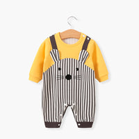 Cartoon Warm Cotton Baby Autumn Jumpsuit