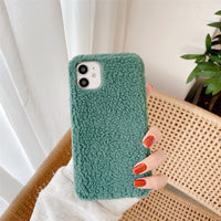 Compatible with Apple , Autumn winter plush mobile phone case