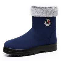 Cotton-padded Shoes With Velvet Women's Long Tube High-top Snow Boots