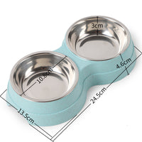 Round two-in-one drinking water feeding dual-purpose dog bowl