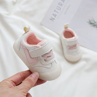 Solid Color Boys And Girls Toddler Soft Bottom Kids White Shoes