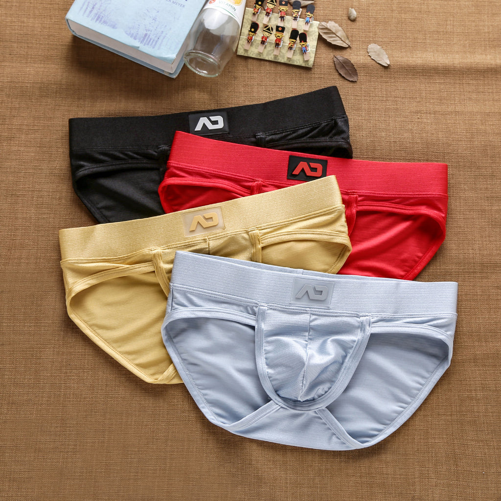 Men's Low Waist Nylon Brushed Briefs