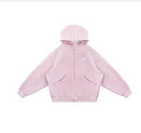 Heavyweight High-neck Air-layer Hooded Sweatshirt