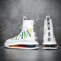 Men's High Top Socks Shoes Fly Knit Breathable