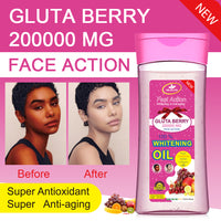 Glutathione Whitening Oil Fast Action Whitening & Anti Aging Body Oil Fruit Berry Collagen Skin Care 200ml