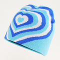Color Matching Rainbow Love Knitted Hat Printed Pullover Fashion Woolen Hat