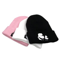 Embroidered Autumn And Winter Warm Knitted Woolen Hat