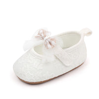Girls' Cute Bowknot Princess Lace Soft Rubber Sole One-strap Toddler Shoes