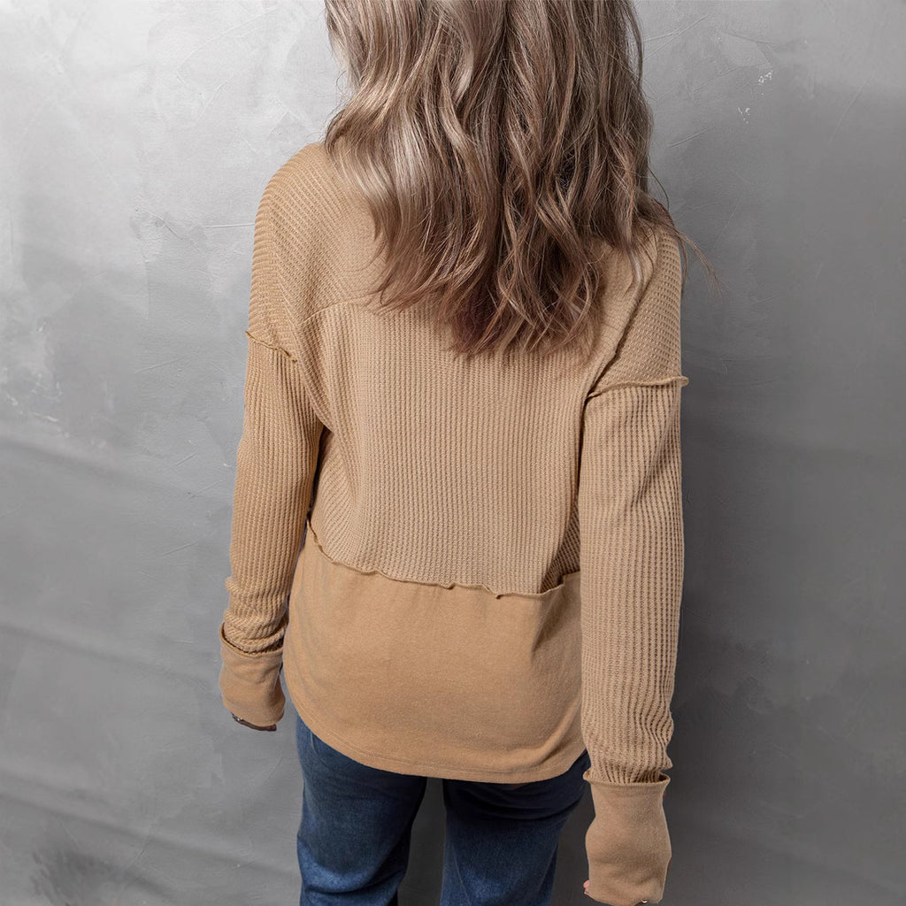 Autumn And Winter New Solid Color Loose Sweater Women's Top