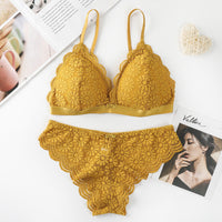 Detachable And Detachable Triangle Cup Gathers Two-piece Underwear Without Steel Ring