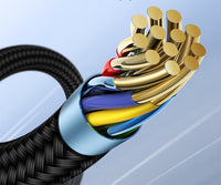 Lough Airbag Single Needle 360-degree Fast Magnetizing Data Cable One For Three