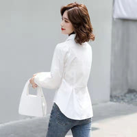 Women's Lapel Japanese-style Slim-fit Single-breasted Shirt