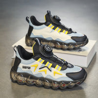 Boys' Hollow Mesh Surface Breathable Leisure Sports Soft Bottom Running Shoes