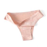 Underwear Women's Ice Silk Seamless Low Waist  One Piece Large Size Cotton Briefs