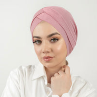 Womens Mercerized Cotton Forehead Band Hat