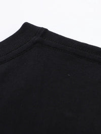 Mens Casual Cotton T-Shirt With Horror And Mystery Print