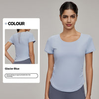 Mesh Stitching Breathable Exercise Top