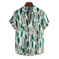 Fashion Shirt Creative Printing Pattern Lapel Shirt