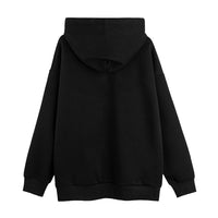 Depressed Abstract Printing Fleece Cardigan Sweater