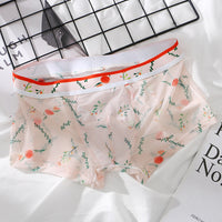Thin Ice Silk Net Yarn Breathable Fruit Printed Underwear