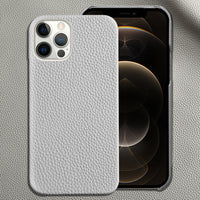 Leather Mobile Phone Case Half Bag Oil Edge Anti-fall