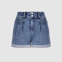 Korean-style Womens Loose-fitting Denim Shorts For Summer