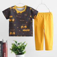 Thin Home Service Suit Short Sleeve Trousers Combination