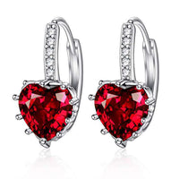 Classic Fashion Heart-Shaped Zircon Earrings