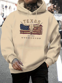 Men's Autumn And Winter Casual Loose Hooded Sweatshirt With