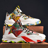 New All-match Men's Mid-top Casual Sports Basketball Shoes