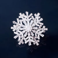 Luxury Good Luck Comes Brooch High-end Women's Exquisite Spinning Snowflake Pin Niche Design Corsage