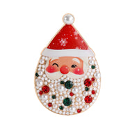 Diamond-encrusted Christmas Wreath Brooch For Clothing