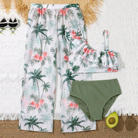Girls' Flying Gauze Pants Swimsuit Three-piece Suit
