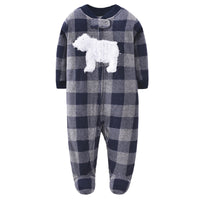 Baby wrap jumpsuit with zipper