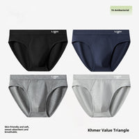 Mens Breathable Cotton Briefs With An Antibacterial Cotton Crotch