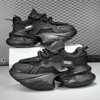 Mens Breathable Casual Height-enhancing Thick-soled Fashion Shoes