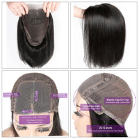 Women's Fashion Temperament Real Hair Short Bob Wig