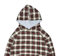 Double-sided Plaid Hooded Cotton Jacket Coat Sweatshirt