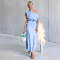 Off-Shoulder Sexy Solid Color Elegant Womens Dress