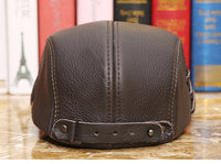 Men's leather cap