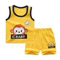 Cotton children's vest suit
