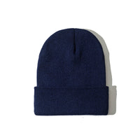 Pure color warm knitted hat