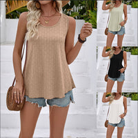 Export Crewneck Loose-fit Sleeveless T-shirt In Stock