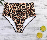 Leopard print swimming shorts