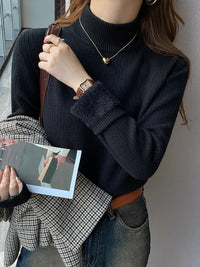 Velvet Padded Sweater Women's Autumn And Winter Knitted