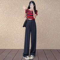 Women's Fashion High-Waist Slimming Casual Wide-Leg Pants