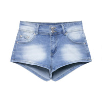 European And American Low Waist Navel Sexy Sweet And Spicy Shorts Slim Jeans For Women