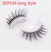 Reusable 3D Mink Lashes Natural False Eyelashes Self Adhesive Fake Glue Free Makeup Eyelash Extension Silk