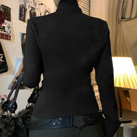 Autumn Retro Street Workwear Stand Collar Coat